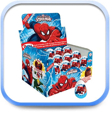 Chocolate Surprise Eggs - Ultimate Spiderman 20g - Marvin Candy & Displays